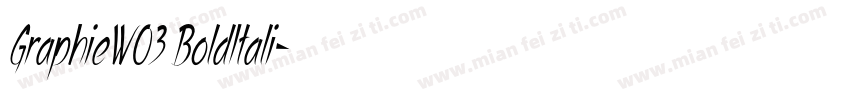 GraphieW03 BoldItali字体转换
